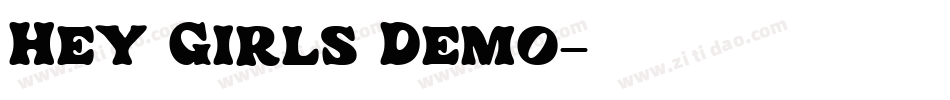 Hey Girls Demo字体转换